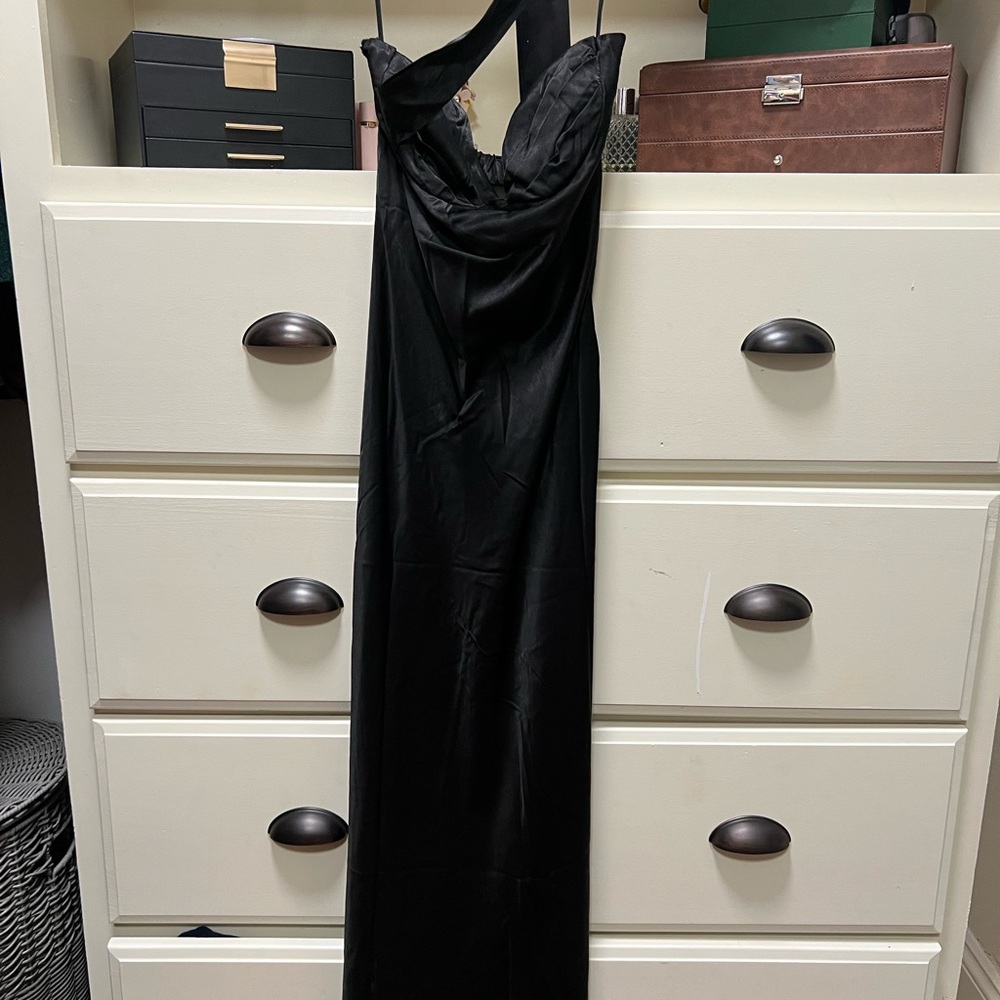 Hello Molly Strapless Black Dress